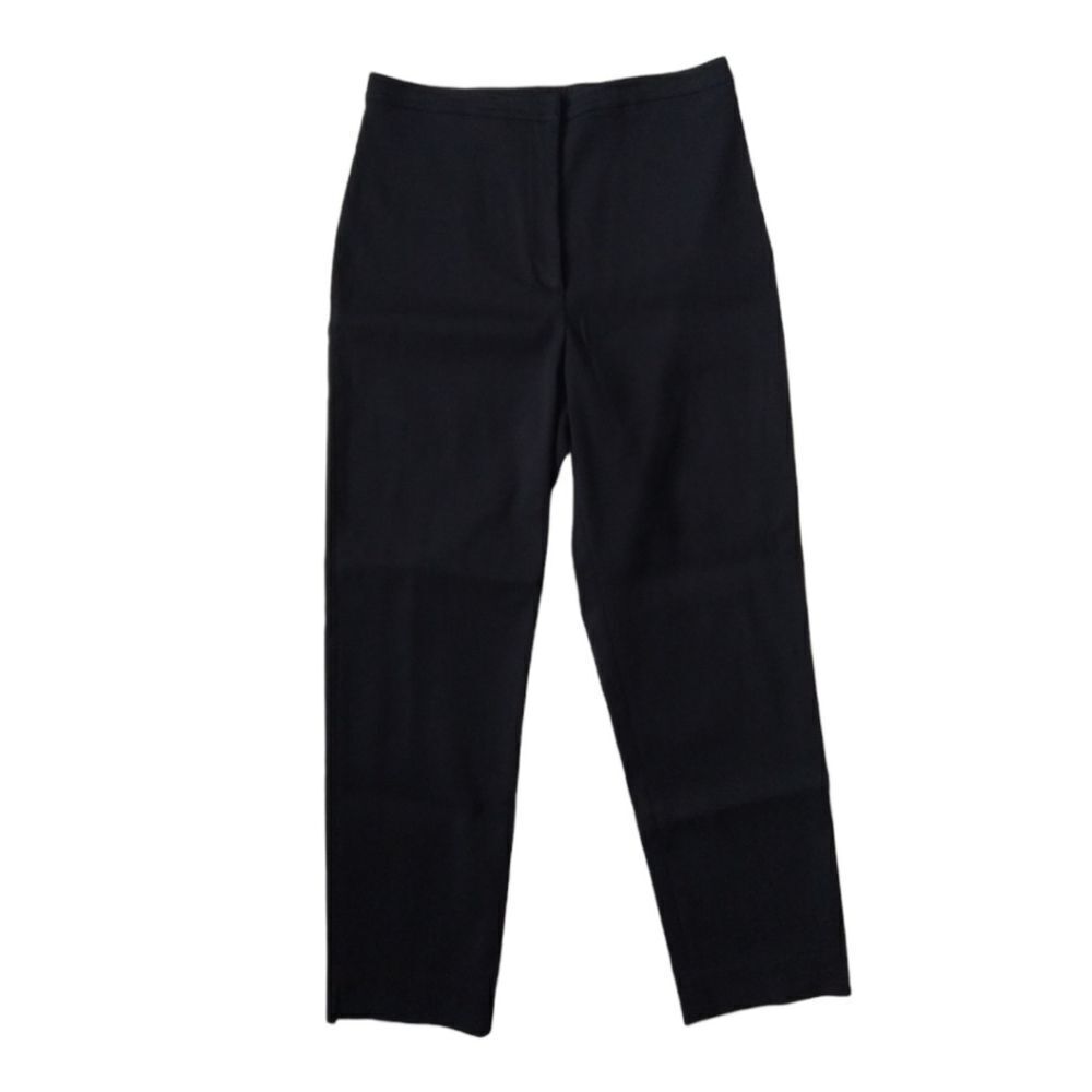 Charles Chang-Lima Black Mid Rise Straight Leg Classic Dress Pants Women's 8